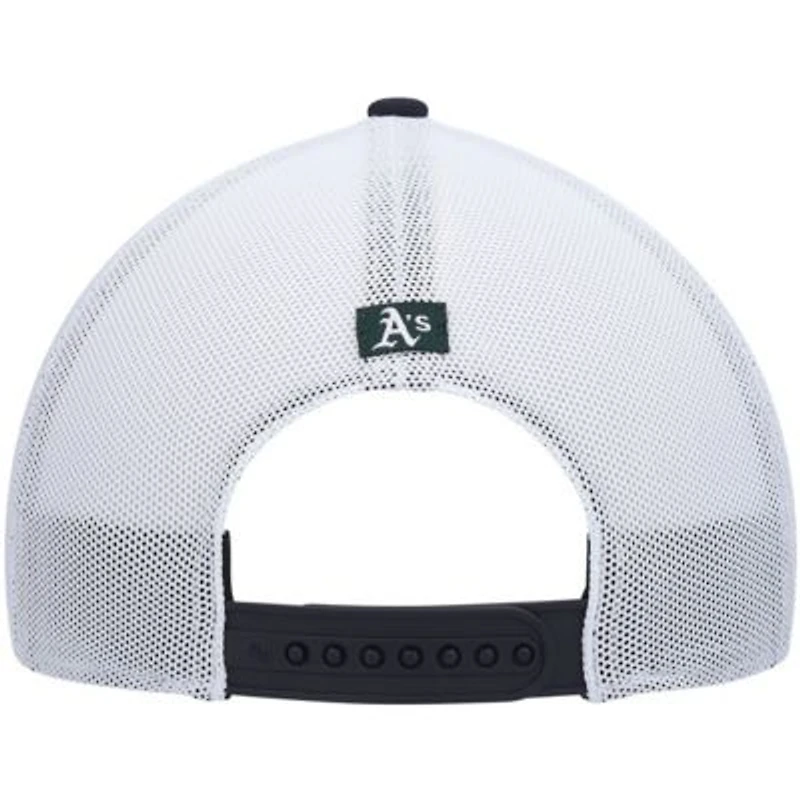 Oakland Athletics MLB Navy/White Athletics Flag Fill Trucker Snapback Hat