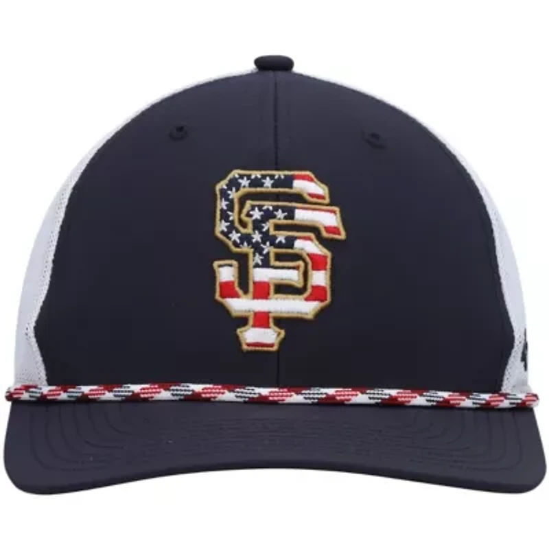 MLB Navy/White San Francisco Giants Flag Fill Trucker Snapback Hat