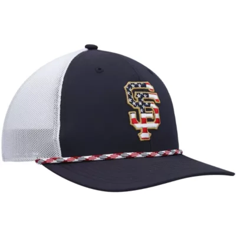 MLB Navy/White San Francisco Giants Flag Fill Trucker Snapback Hat