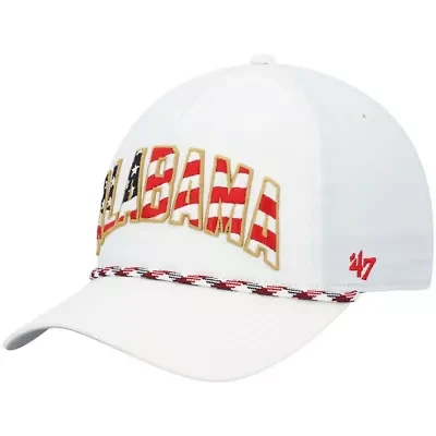 Alabama Crimson Tide NCAA Alabama Tide Stars and Stripes Flag Flutter Hitch Snapback Hat