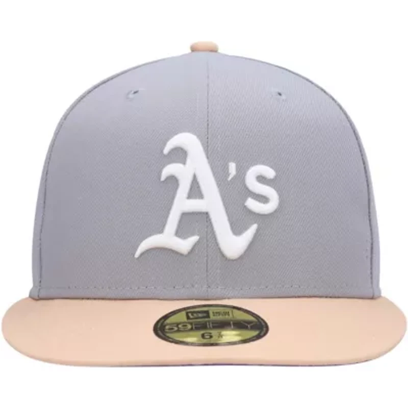 Oakland Athletics MLB Gray/Peach 1987 All-Star Game Undervisor 59FIFTY Fitted Hat