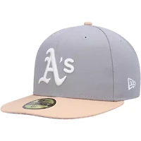 Oakland Athletics MLB Gray/Peach 1987 All-Star Game Undervisor 59FIFTY Fitted Hat