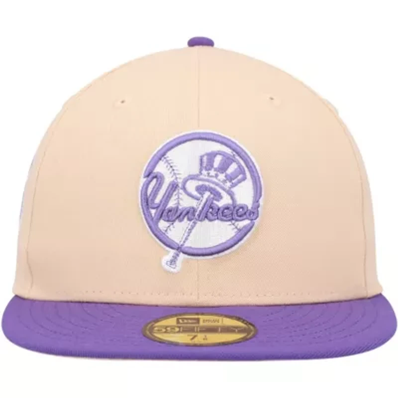 MLB Peach/Purple New York Yankees Subway Series Side Patch 59FIFTY Fitted Hat