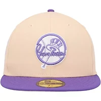 MLB Peach/Purple New York Yankees Subway Series Side Patch 59FIFTY Fitted Hat