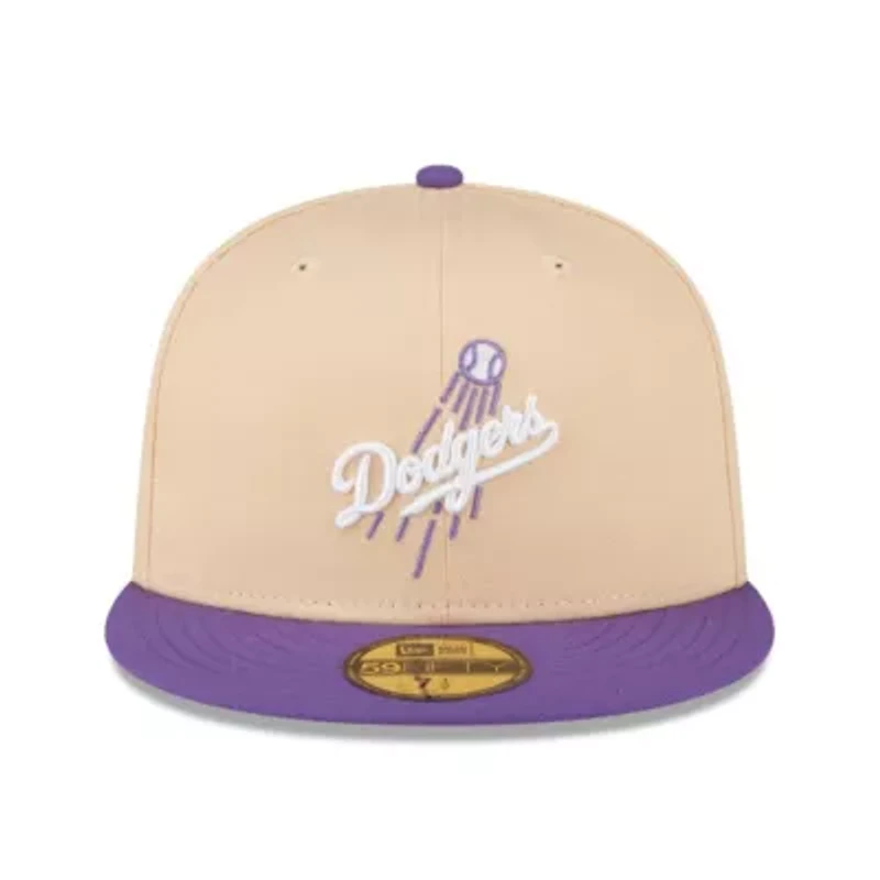 MLB Peach/Purple Los Angeles Dodgers 1988 World Series Side Patch 59FIFTY Fitted Hat