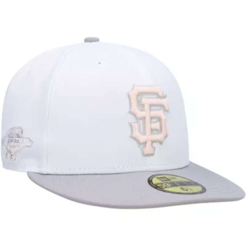 MLB White/Gray San Francisco Giants 2002 World Series Side Patch Undervisor 59FIFTY Fitted Hat