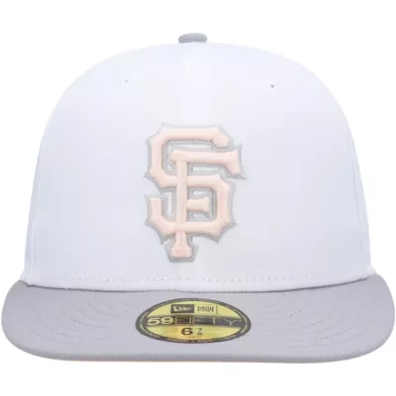 MLB White/Gray San Francisco Giants 2002 World Series Side Patch Undervisor 59FIFTY Fitted Hat