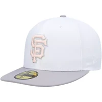 MLB White/Gray San Francisco Giants 2002 World Series Side Patch Undervisor 59FIFTY Fitted Hat