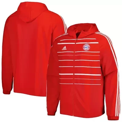Bundesliga Bayern Munich DNA Raglan Full-Zip Hoodie Windbreaker Jacket