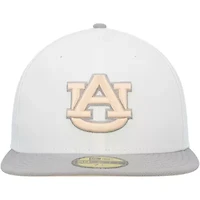 NCAA White/Gray Auburn Tigers Neutral Apricot 59FIFTY Fitted Hat