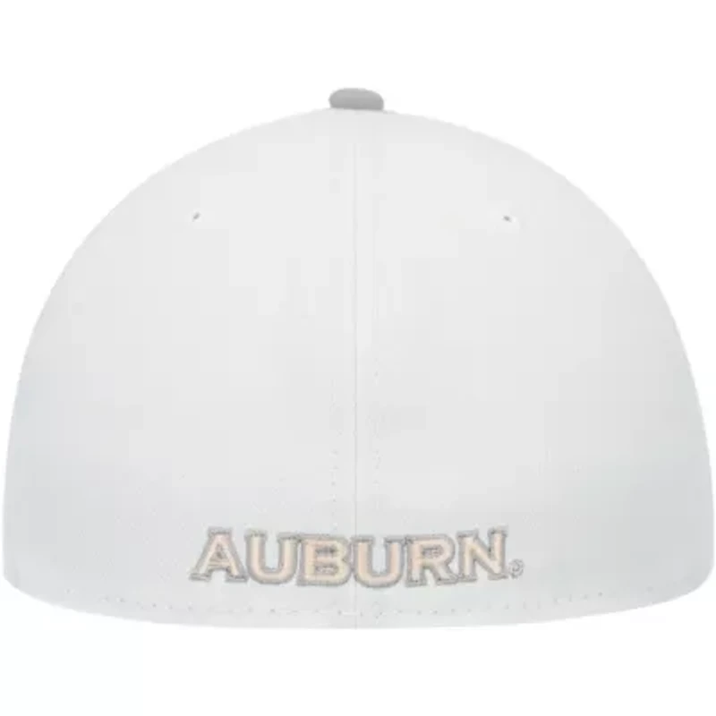 NCAA White/Gray Auburn Tigers Neutral Apricot 59FIFTY Fitted Hat