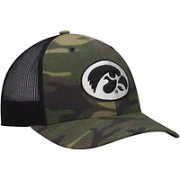 NCAA Camo/Black Iowa Hawkeyes Team Logo Trucker Snapback Hat