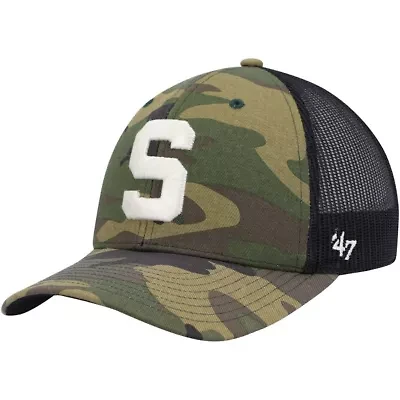 NCAA Camo/Black Michigan State Spartans Team Logo Trucker Snapback Hat