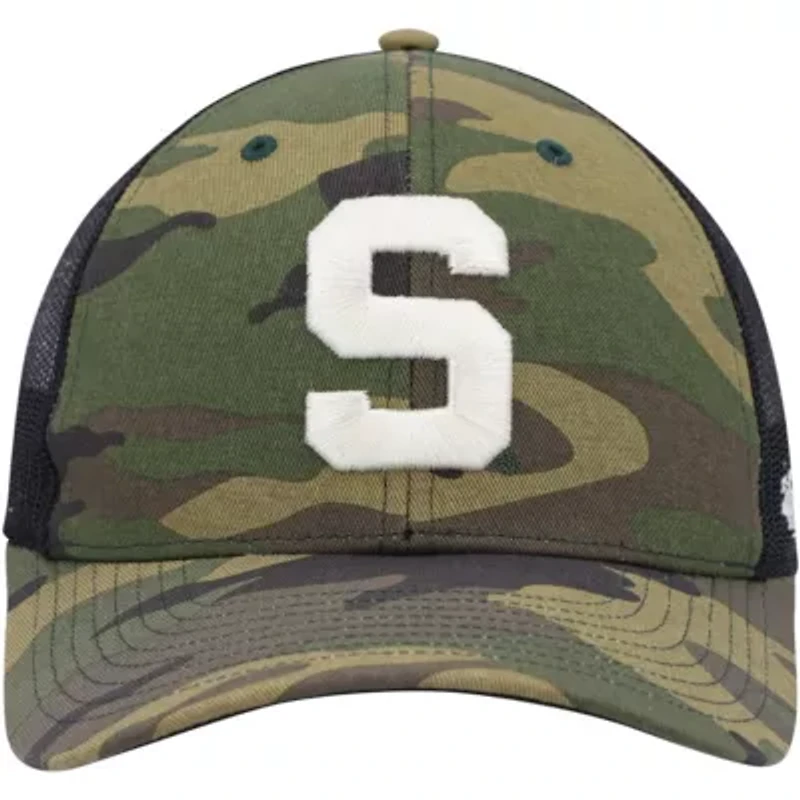 NCAA Camo/Black Michigan State Spartans Team Logo Trucker Snapback Hat