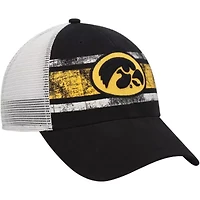NCAA Black/White Iowa Hawkeyes Interlude MVP Trucker Snapback Hat