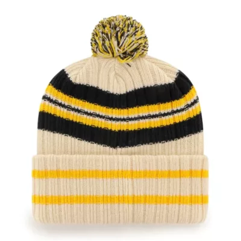 NCAA Iowa Hawkeyes Hone Patch Cuffed Knit Hat with Pom