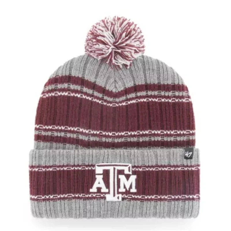 NCAA Texas A&M Aggies Rexford Cuffed Knit Hat with Pom