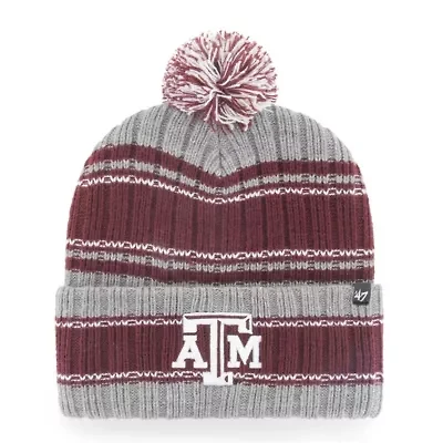NCAA Texas A&M Aggies Rexford Cuffed Knit Hat with Pom