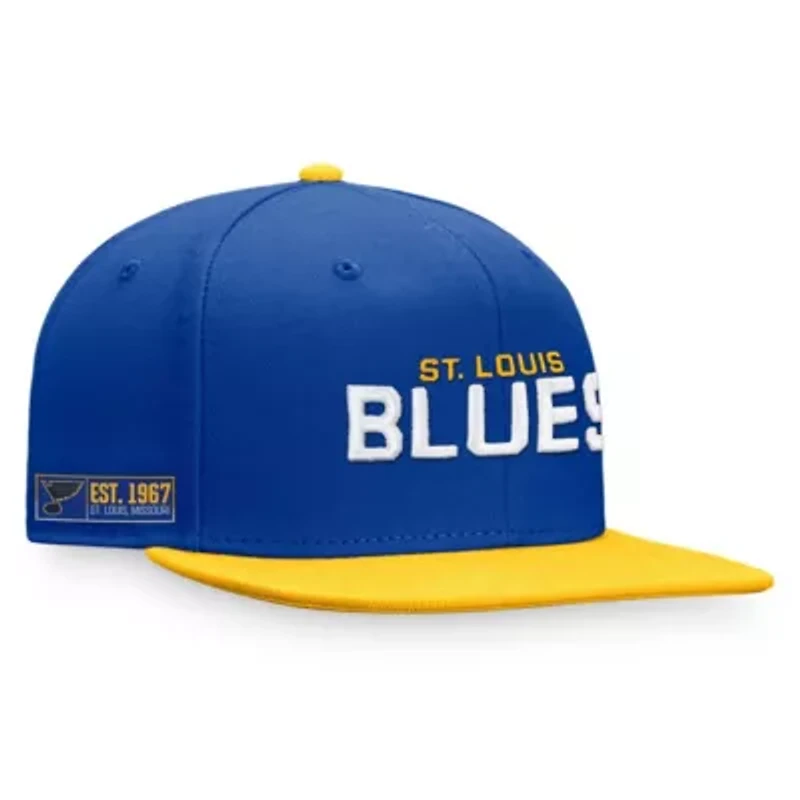 NHL Fanatics Blue/Gold St. Louis Blues Iconic Color Blocked Snapback Hat