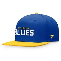 NHL Fanatics Blue/Gold St. Louis Blues Iconic Color Blocked Snapback Hat