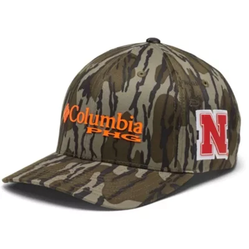 NCAA Mossy Oak Nebraska Huskers Bottomland Flex Hat