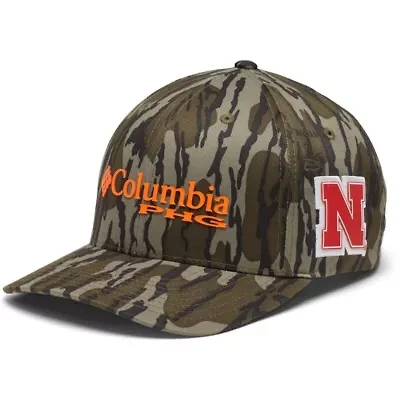 NCAA Mossy Oak Nebraska Huskers Bottomland Flex Hat