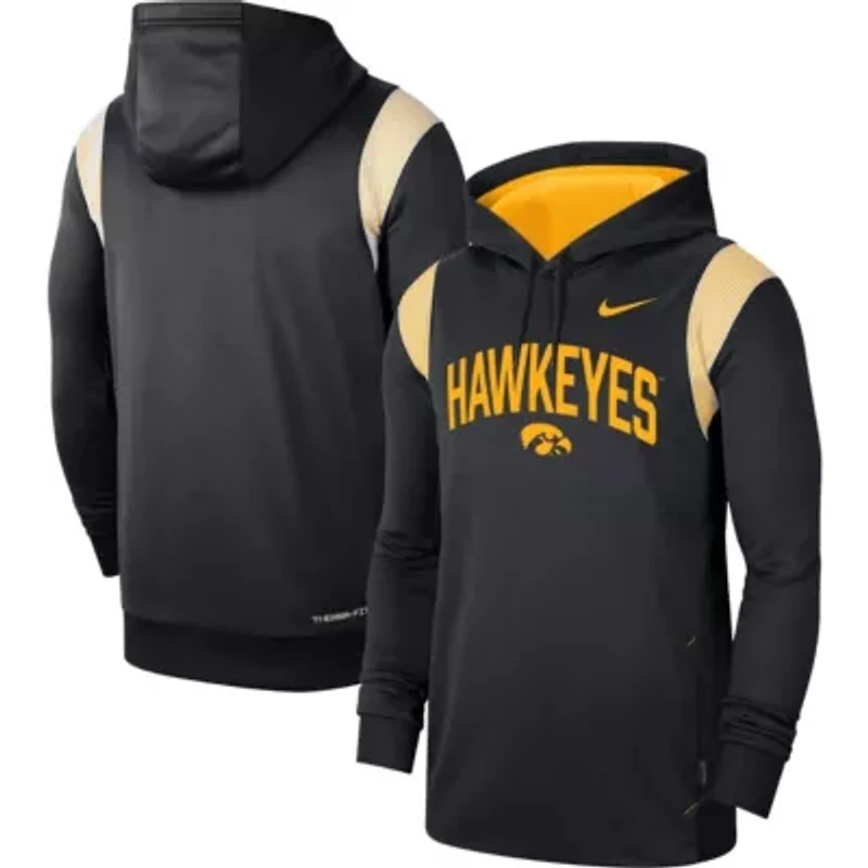 NCAA Nike Iowa Hawkeyes 2022 Game Day Sideline Performance Pullover Hoodie
