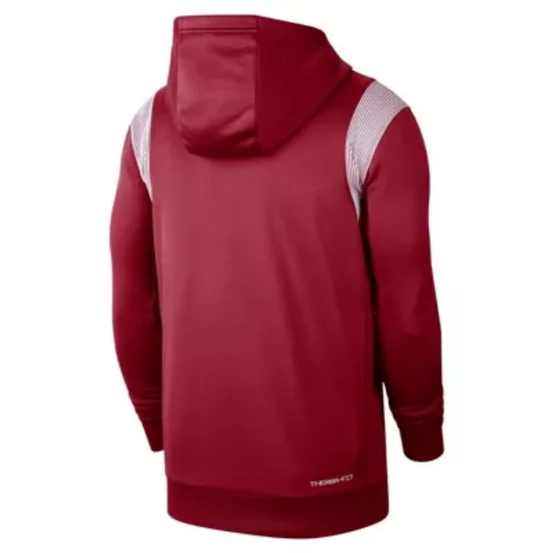 NCAA Nike Oklahoma Sooners 2022 Game Day Sideline Performance Pullover Hoodie