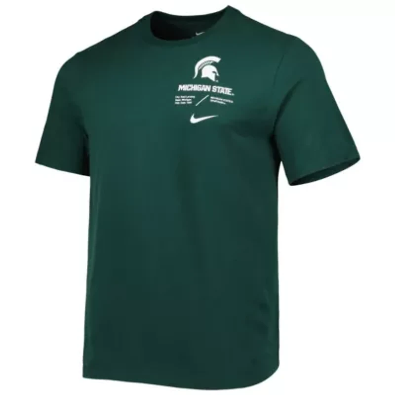 NCAA Nike Michigan State Spartans Team Practice Performance T-Shirt