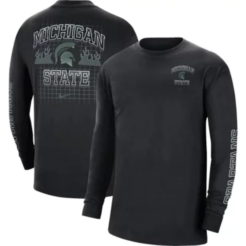 NCAA Nike Michigan State Spartans Tour Max 90 Long Sleeve T-Shirt
