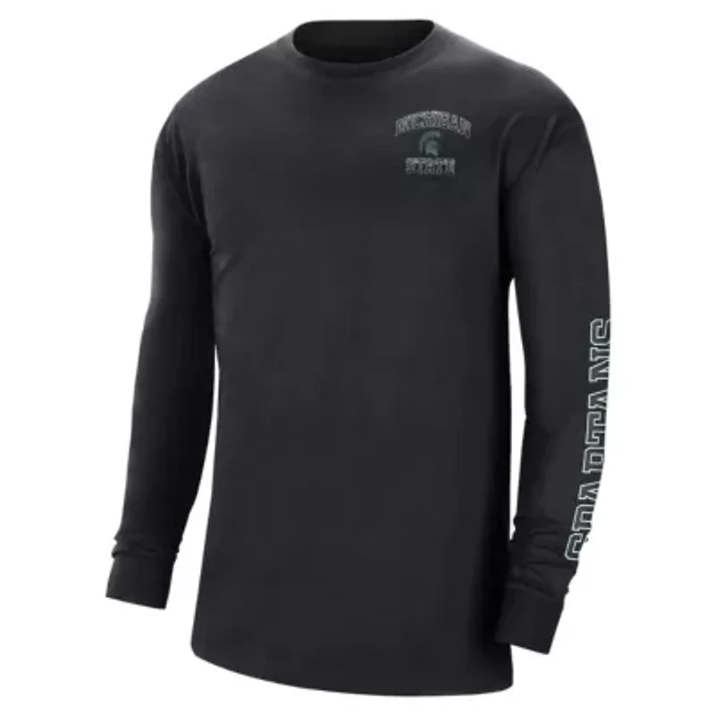 NCAA Nike Michigan State Spartans Tour Max 90 Long Sleeve T-Shirt
