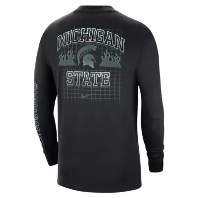 NCAA Nike Michigan State Spartans Tour Max 90 Long Sleeve T-Shirt