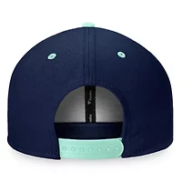 NHL Fanatics Deep Sea Blue/Light Seattle Kraken City Two-Tone Snapback Hat