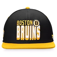 NHL Fanatics Black/Gold Retro Two-Tone Snapback Hat