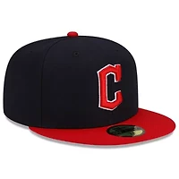 MLB Navy/Red Cleveland Guardians Authentic Collection On-Field 59FIFTY Fitted Hat