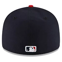 MLB Navy/Red Cleveland Guardians Authentic Collection On-Field Home Low 59FIFTY Fitted Hat