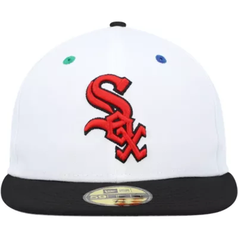 Chicago White Sox MLB White/Black 95th Anniversary Primary Eye 59FIFTY Fitted Hat