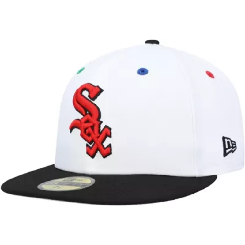 Chicago White Sox MLB White/Black 95th Anniversary Primary Eye 59FIFTY Fitted Hat