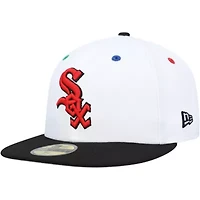 Chicago White Sox MLB White/Black 95th Anniversary Primary Eye 59FIFTY Fitted Hat