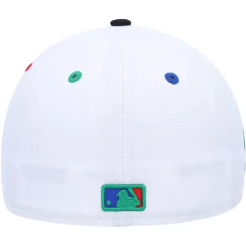 MLB White/Black Los Angeles Dodgers 60th Anniversary Primary Eye 59FIFTY Fitted Hat
