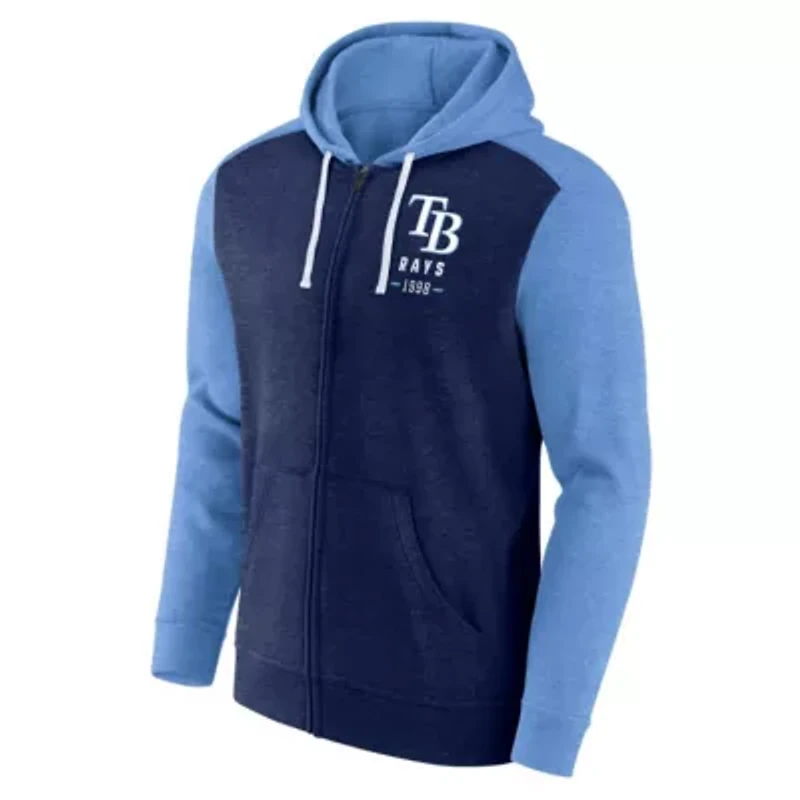 MLB Fanatics ed Light Tampa Bay Rays Blown Away Full-Zip Hoodie