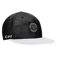 NHL Fanatics Black/White Chicago Blackhawks Authentic Pro Alternate Logo Snapback Hat