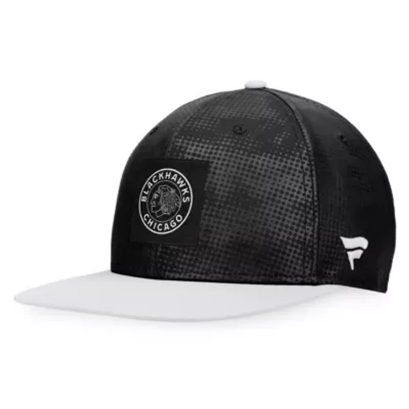 NHL Fanatics Black/White Chicago Blackhawks Authentic Pro Alternate Logo Snapback Hat