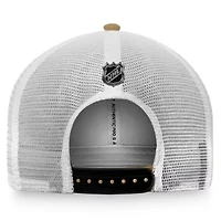 NHL Fanatics Gold/White Vegas Golden Knights Authentic Pro Trucker Snapback Hat