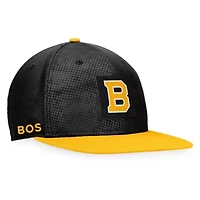 NHL Fanatics Black/Gold Authentic Pro Alternate Logo Snapback Hat