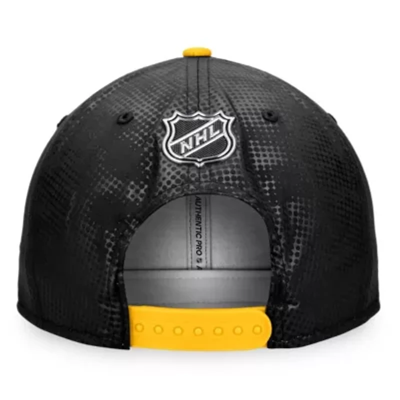 NHL Fanatics Black/Gold Authentic Pro Alternate Logo Snapback Hat