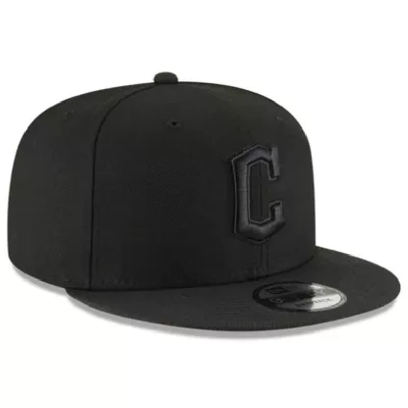 MLB Black/Black Cleveland Guardians 9FIFTY Snapback Adjustable Hat