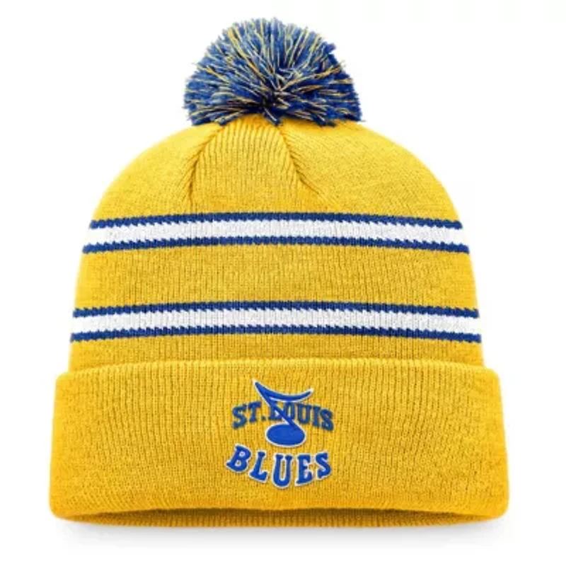 NHL Fanatics St. Louis Blues Cuffed Knit Hat with Pom