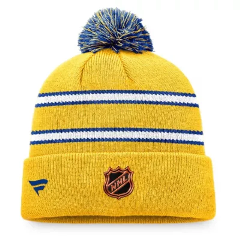NHL Fanatics St. Louis Blues Cuffed Knit Hat with Pom