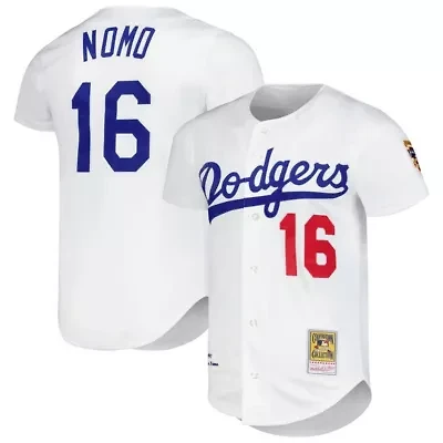 MLB Hideo Nomo Los Angeles Dodgers Cooperstown Collection Authentic Jersey